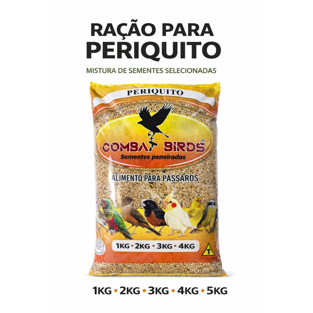 Ração para Periquito 1kg 2kg 3kg 4kg 5kg Mistura de Sementes Stander