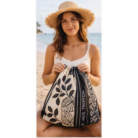 Mochila saco praia bolsa para piscina mochila estampada casual estilosa