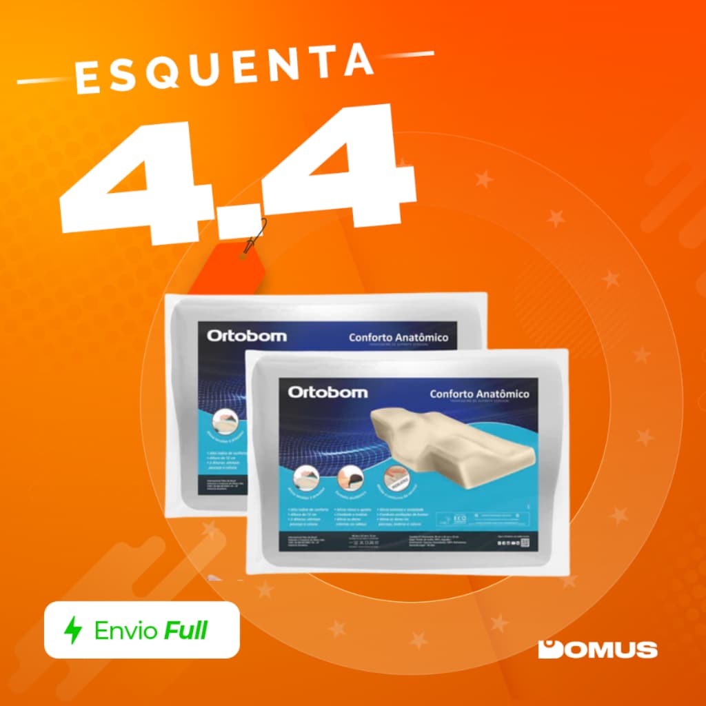 Kit 2 Travesseiros Nasa Cervical Ortobom Ortopedico Macio