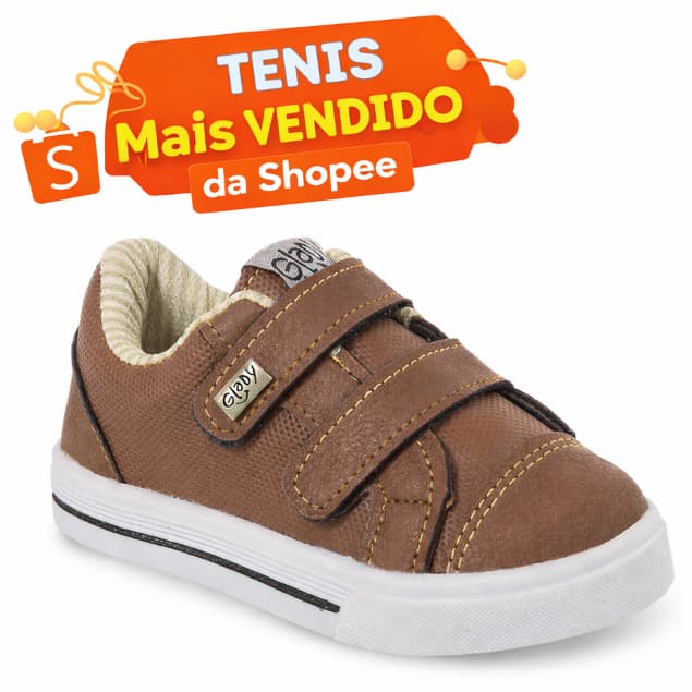 Tênis Menino Glady Infantil Criança Confortável Estiloso Original Fechamento Fácil