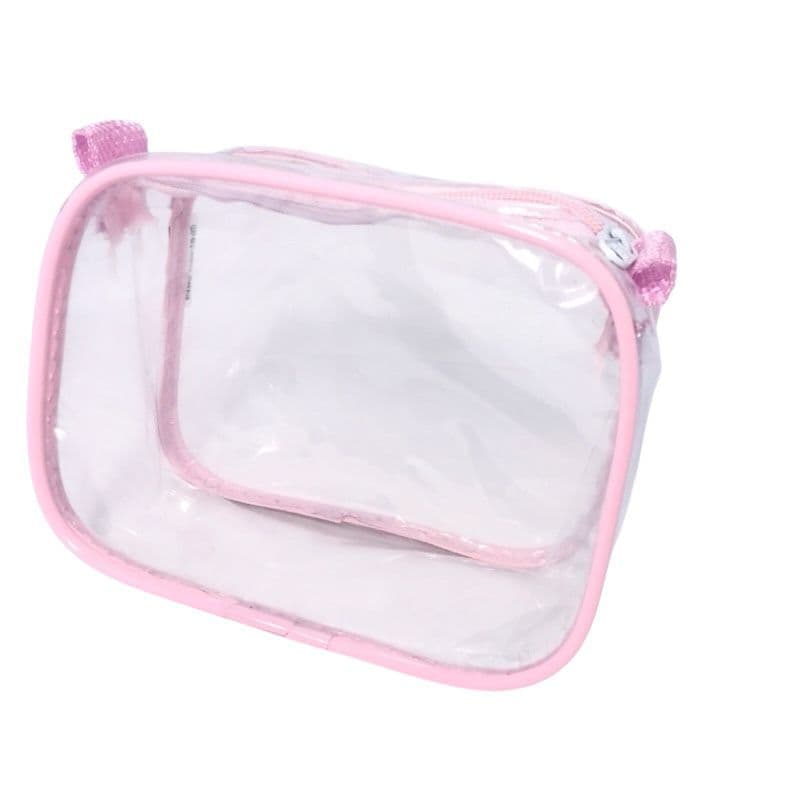 MINI necessaire transparente para brinde - presente - viagem - levar na bolsa - multiuso