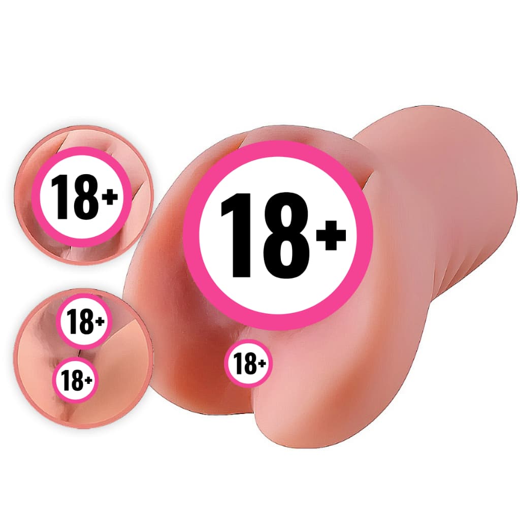 Masturbador Masculino Cyberskin Realista Vagina Ânus Excita Vagina E Ânus Penetração Prazer Intenso
