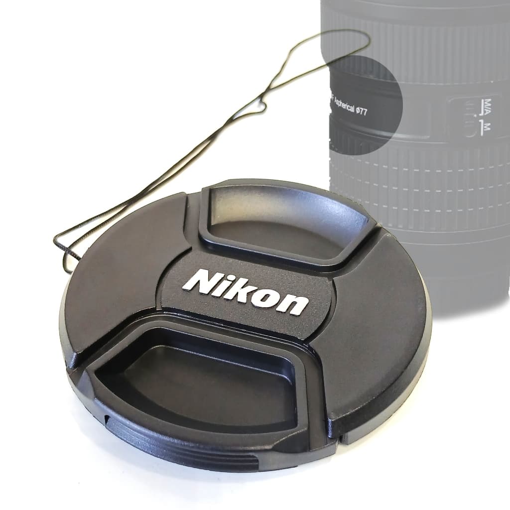 Tampa Nikon 77mm Cordão - Lente AF-S NIKKOR 70-200mm AF-S DX NIKKOR 18-300mm
