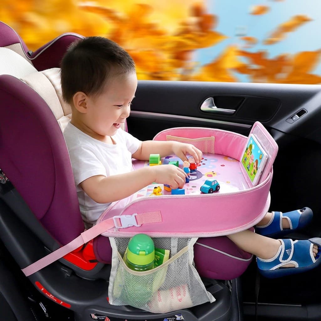 Bandeja Infantil para Assento de Carro A Prova D Agua com Tela Sensivel Ao Toque Multiuso Para Bebe