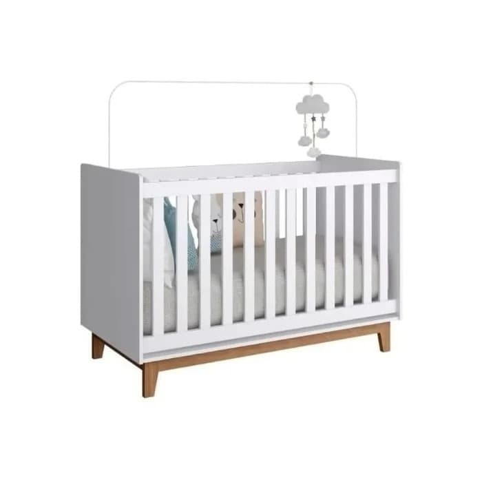 Haste Ajustável para Berço Padrão Americano All Baby 130–145cm - Suporte para Mosquiteiro