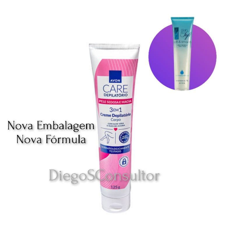 Creme Depilatório Avon Care, Rosto ou Corpo.