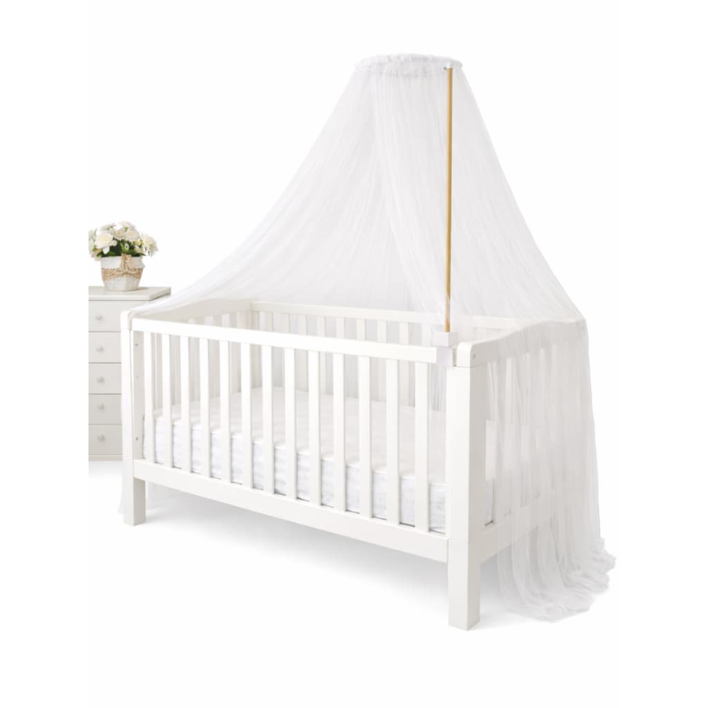 Mosquiteiro P/ Berço Prático Bebê Tule e Suporte Incluso