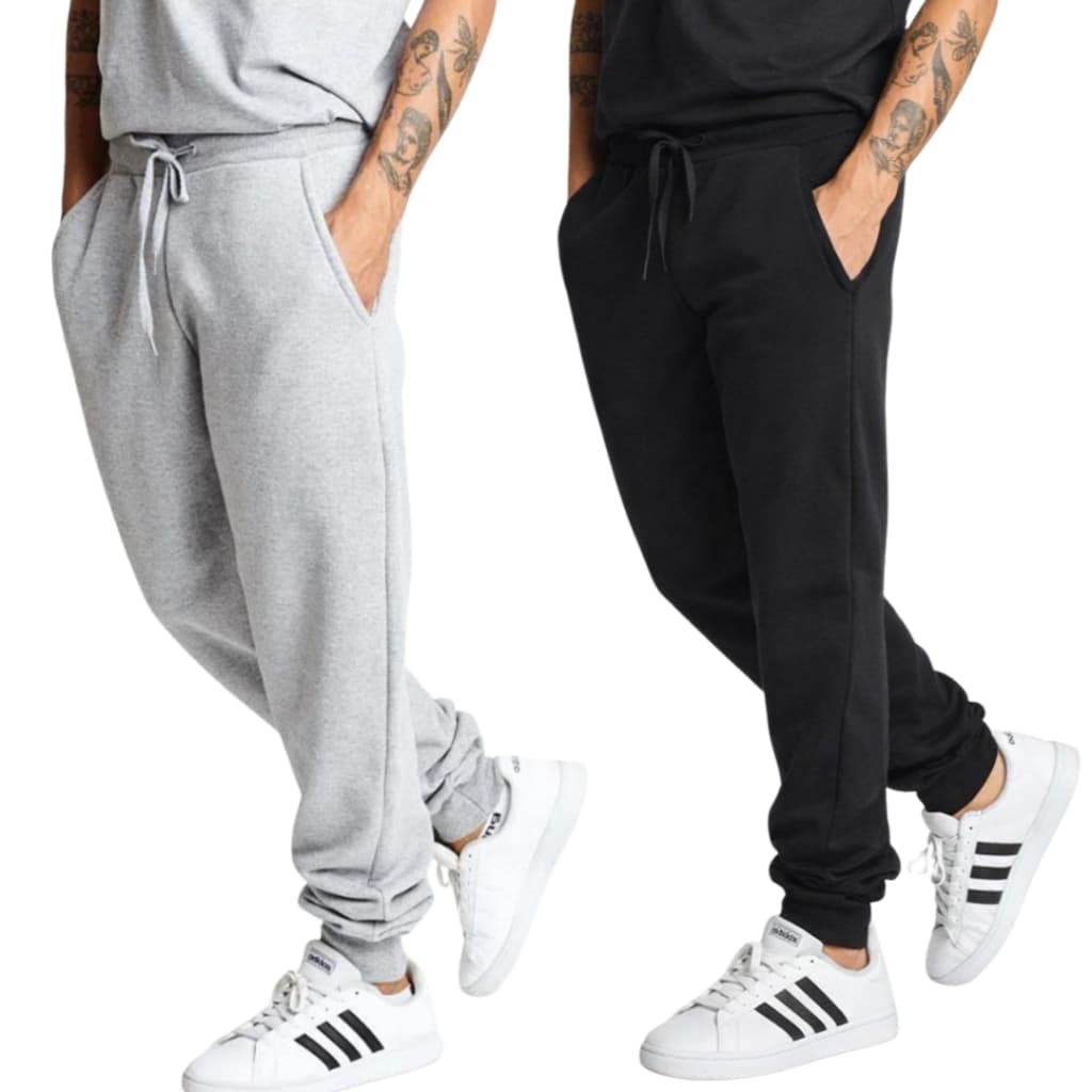 KIT 2 Calça de Moletom unissex com Elástico e Punho Conforto e Estilo