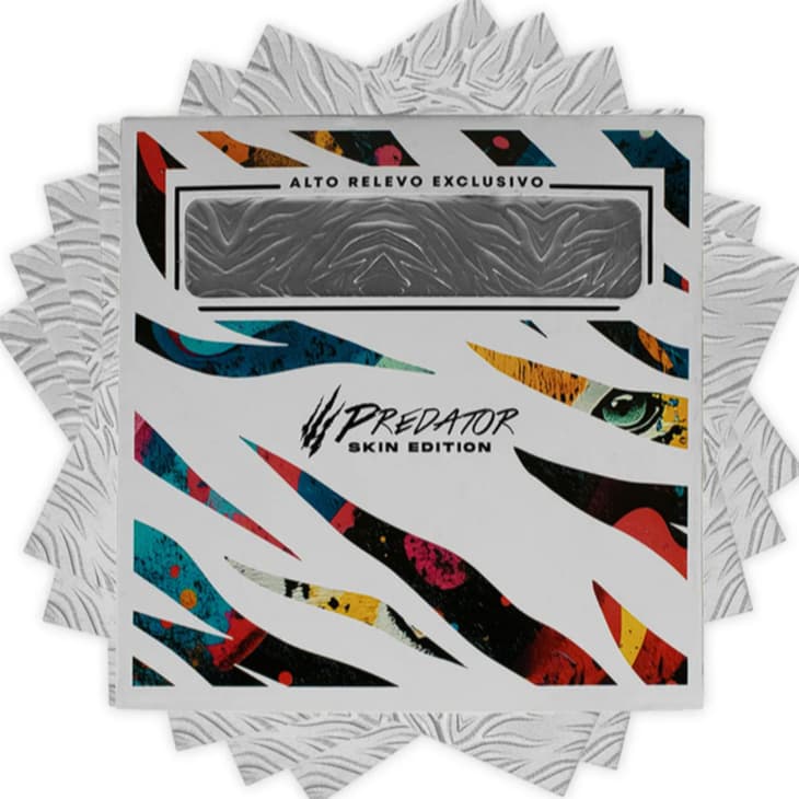 Papel Aluminio Predator 50 folhas alto relevo Skin Edition