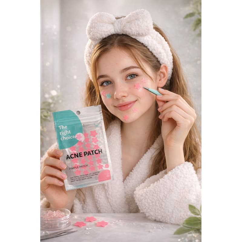 Adesivo para Espinhas Hidrocoloide estrela várias cores com 40/80/120