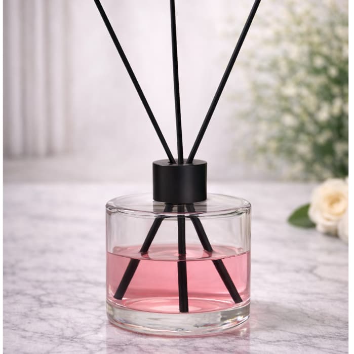 Aromatizador / Difusor de Ambiente Picollo Transparente 250ml com Tampa e Varetas