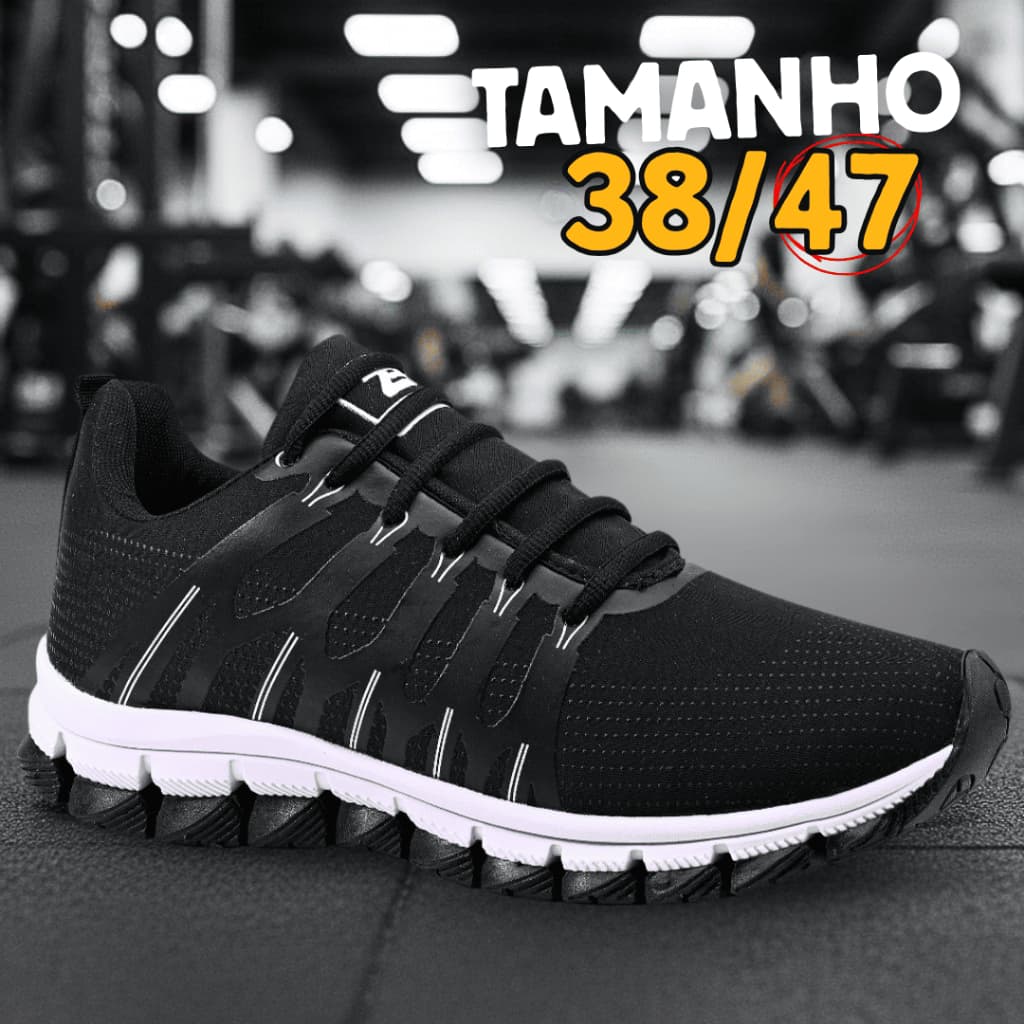 Tênis Esportivo Masculino Unissex Sapato Ultra Leve e Flexível Caminhada Corrida Academia Promoção