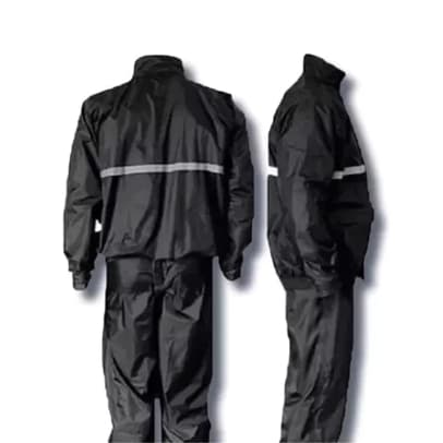 Conjunto Capa De Chuva de Motoqueiros Ciclistas Impermeável Calça Jaqueta C/ Capuz