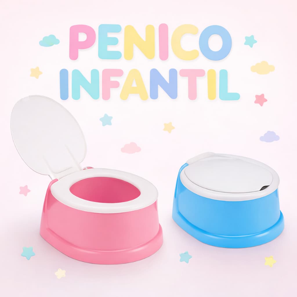 Troninho Privadinha Penico Infantil Com Tampa Para Bebê Até 2 Anos Facilita Desfralde Menino Menina
