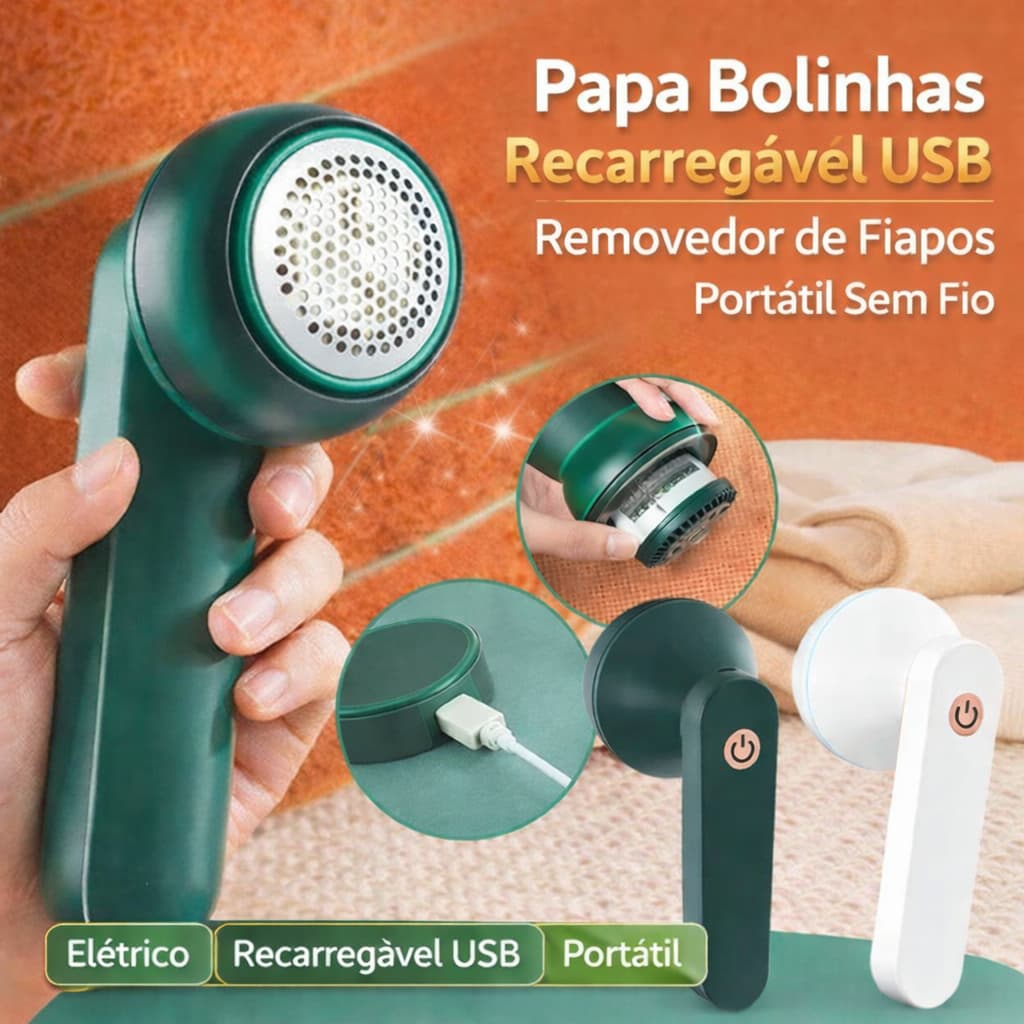 Papa Bolinhas Elétrico Recarregável USB Removedor de Fiapos e Pelos Portátil Sem Fio para Roupas