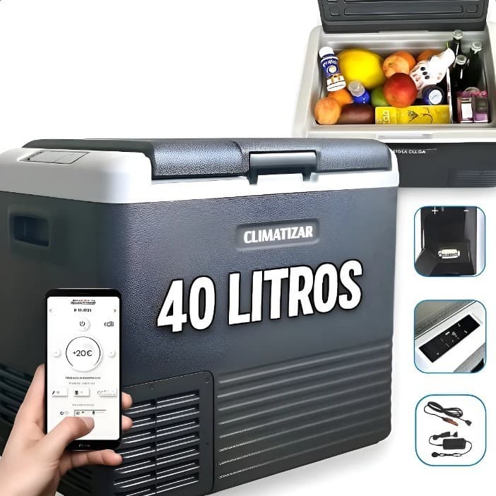 GELADEIRA PORTÁTIL PARA CAMINHÃO / VAN / TRAILER - CLIMATIZAR 40 LITROS