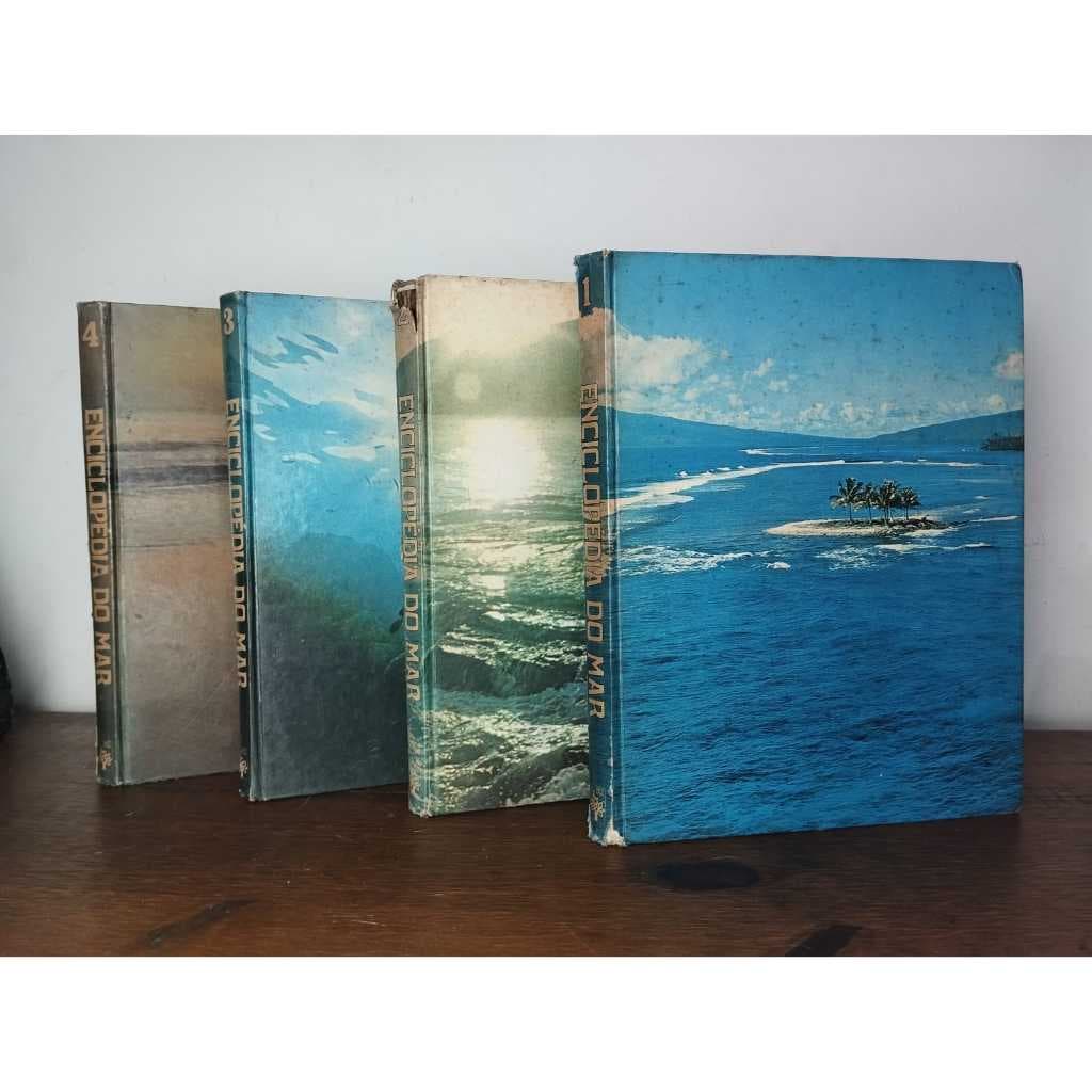 Coleção Livros Enciclopédia do Mar COMPLETA com 4 volumes