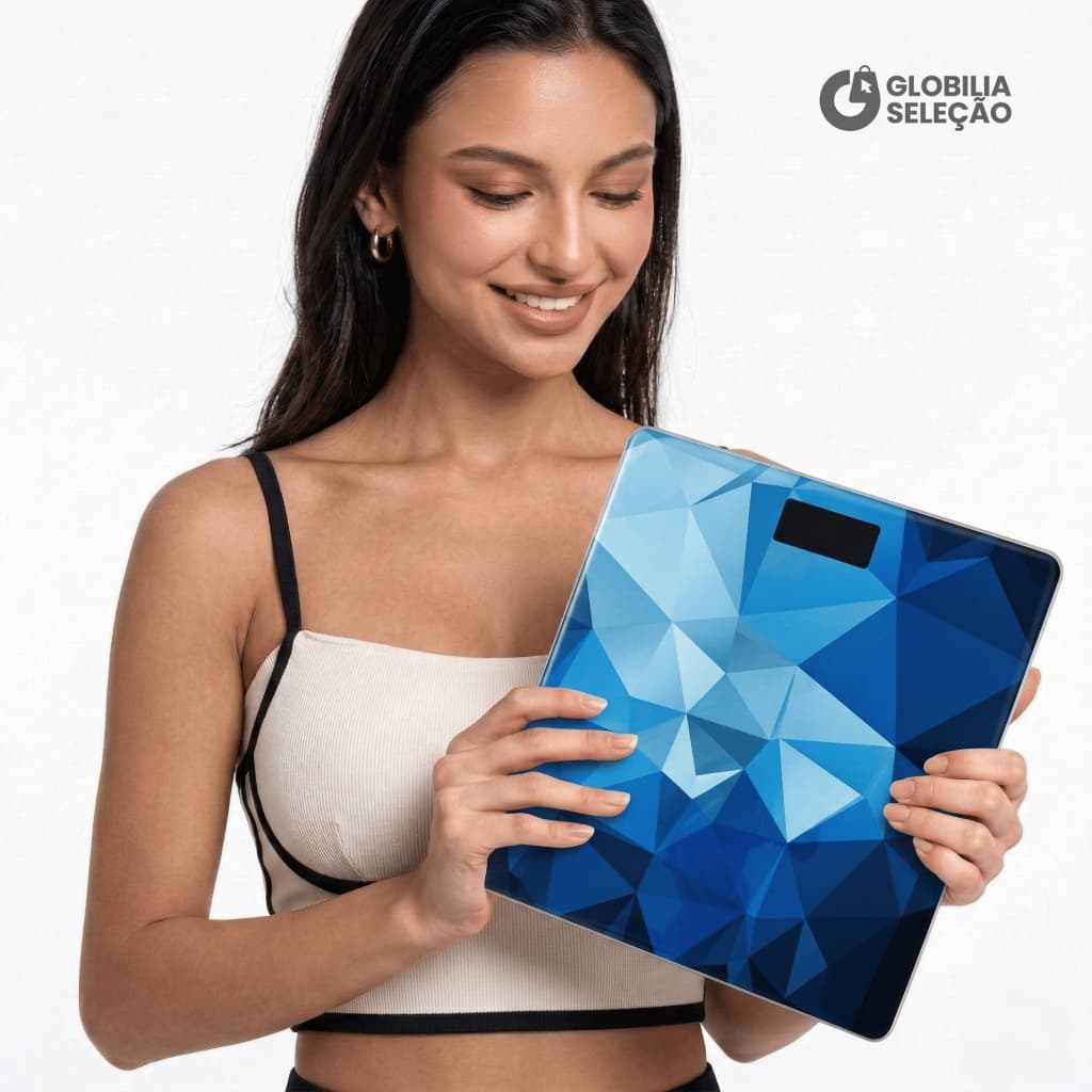 ✨【Novidades】Balança Corporal Digital Balança de Casa Doméstica de Banho com tela LED até 180KG + Pilha