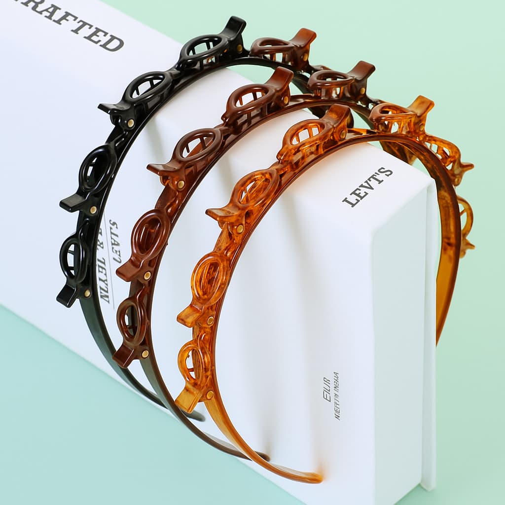 Kit 2unis Tiara de Cabelo com Presilhas hair twister cabelo moda /head para mulher, cabelo, nova moda