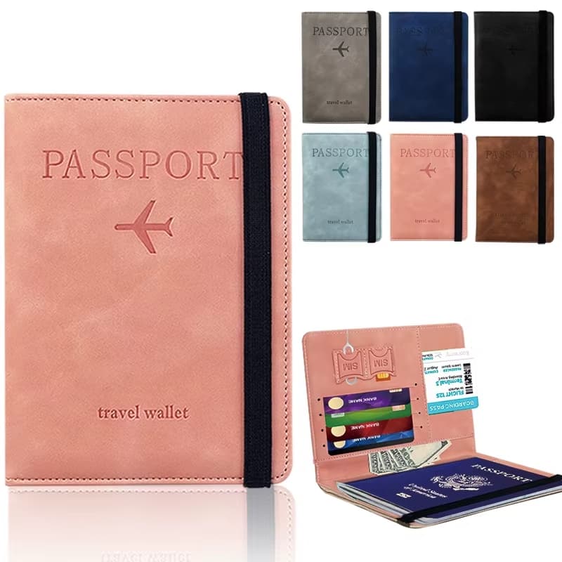Porta Passaporte Carteira Viagem Porta Documentos e Cartões Travel Wallet Organizador Passaporte