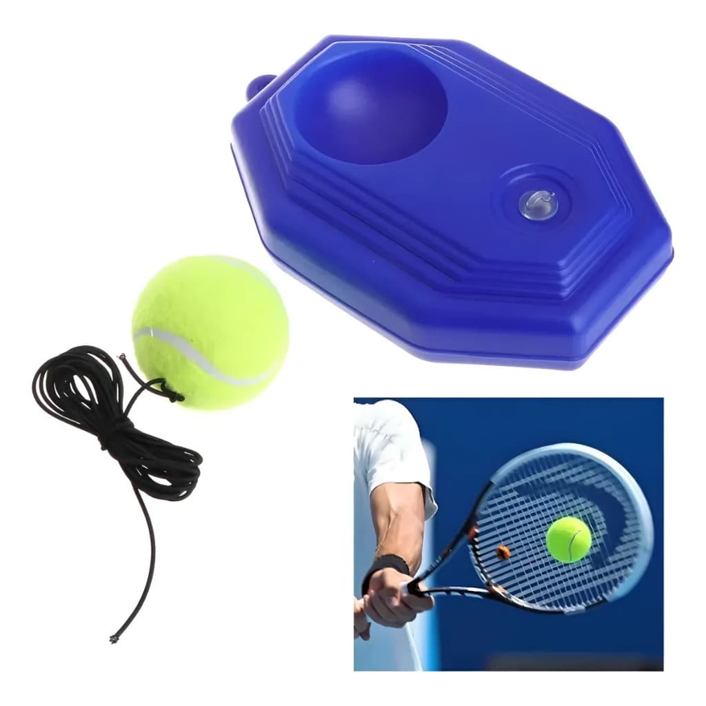 Treinador de Tênis Portátil Rebote de Bola Esporte Exercício Ferramenta Prática Treino Esportivo