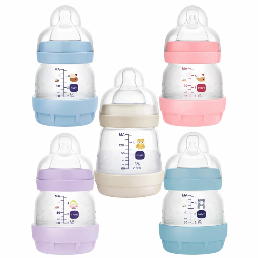 Mamadeira MAM Original Lacrada Easy Start 130ml AntiCólica Autoesterilizável Fluxo adaptável UNIDADE