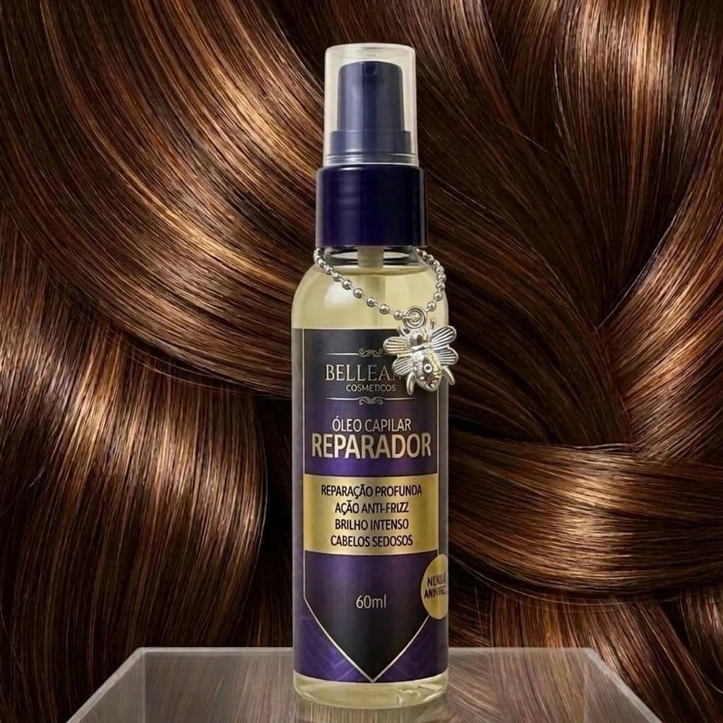 Óleo Capilar Reparador Belleame 60ml + ACESSÓRIO (EMBALAGEM NOVA)