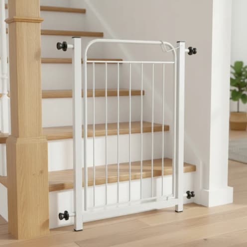 Portão Pet Crianças Cachorro Gatos Portãozinho Reforçado 149 A 154 Cm Regulável Grade