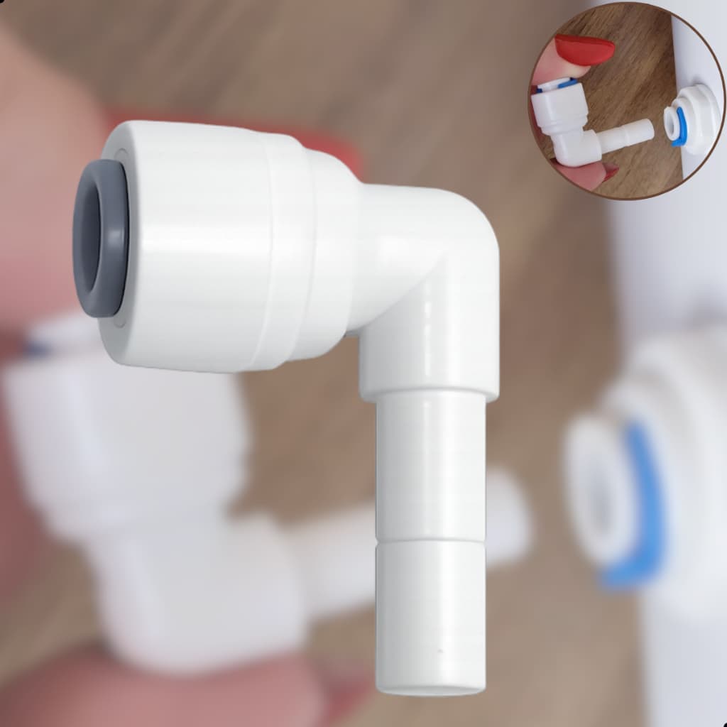 Engate Conector Cotovelo Rápido Da Mangueira para Purificador Electrolux 1/4 PA20G PA25G