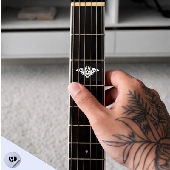 KIT adesivos violão TLOU ellie tattoo mariposa vagalume firefly moth