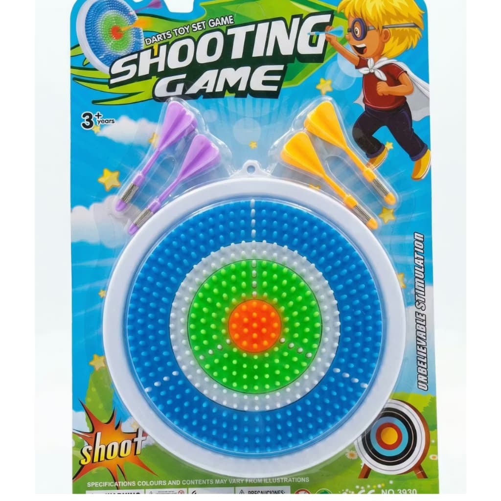 Jogo De Dardos Infantil Alvo Certo - 4 Dardos - Sem Ponta