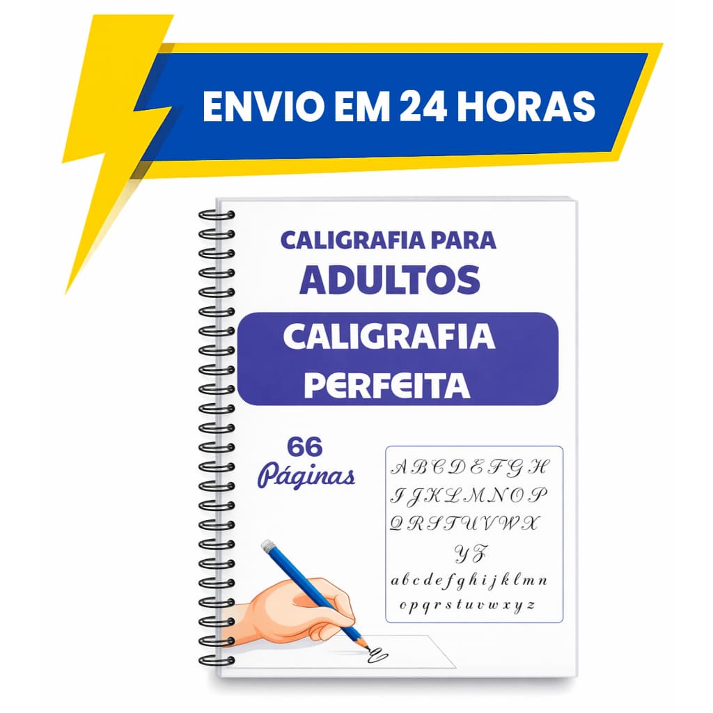 Caderno de Caligrafia para Adultos