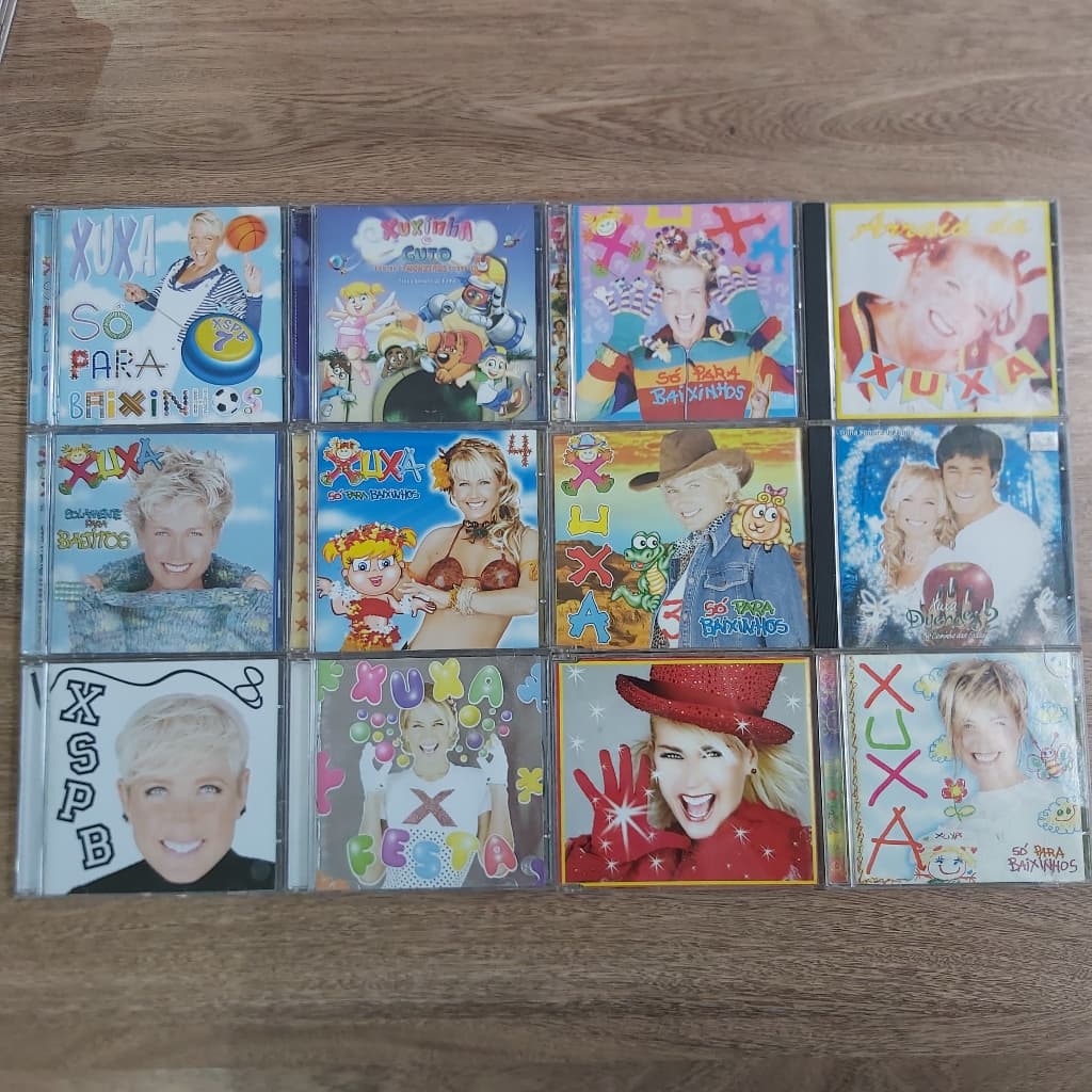 CDs XUXA ORIGINAIS INFANTIS COMPLETO COM ENCARTES