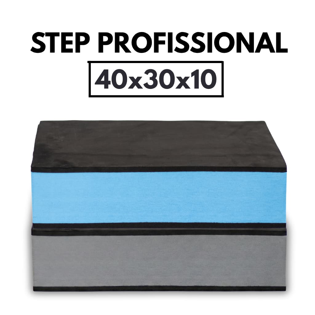 Step Academia 40x30x10 Base Lisa Plataforma Treino Funcional Musculação Cardio Estepe Ginástica Degrau Exercício Stepe