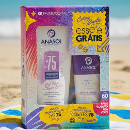 Kit Protetor Solar Anasol FPS 75 – Corpo e Rosto
