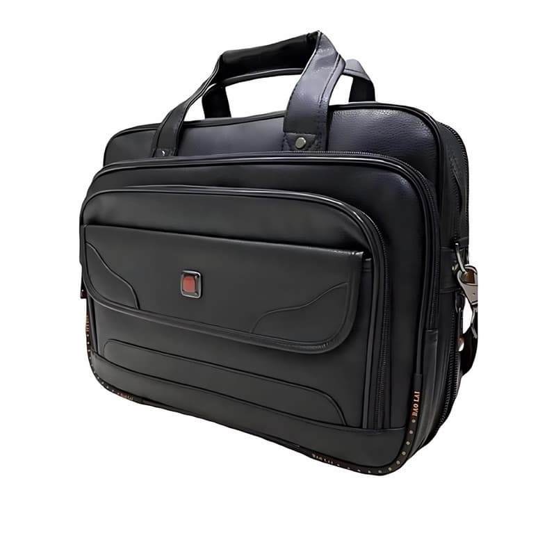 Pasta Maleta Executiva Couro Masculina Transversal Notebook