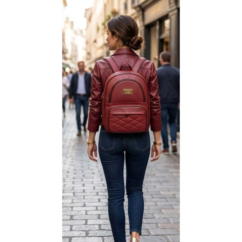bolsa mochila feminina couro sintético