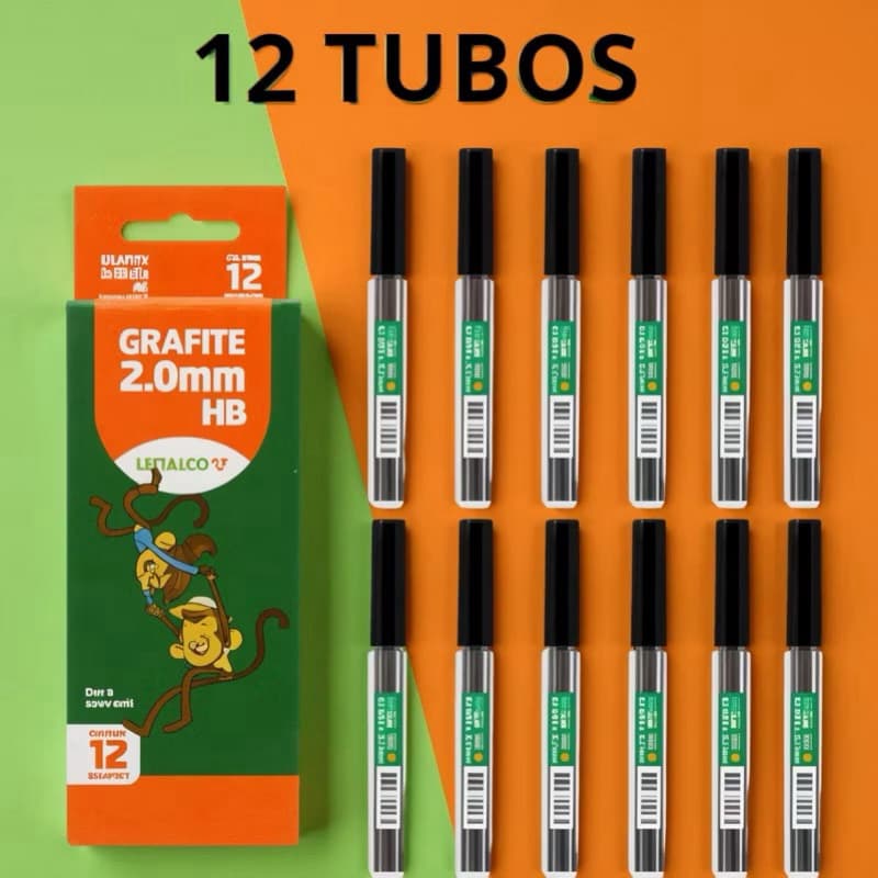 Mina De Grafite Hb 2.0Mm 8Und Cx/12 Tubos