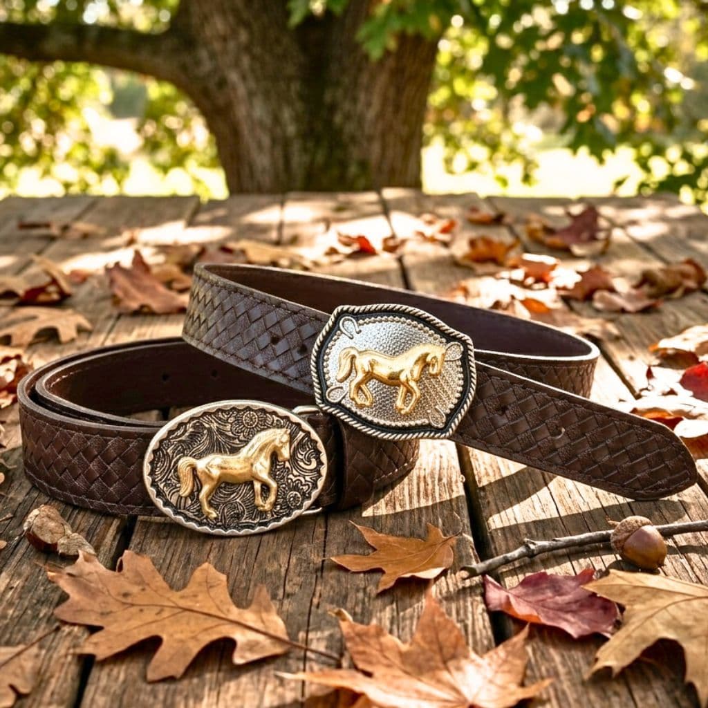 Kit 2 Cintos Infantis Country Cavalinho Presente Aniversario Festa Junina Rodeio Qualidade Premium