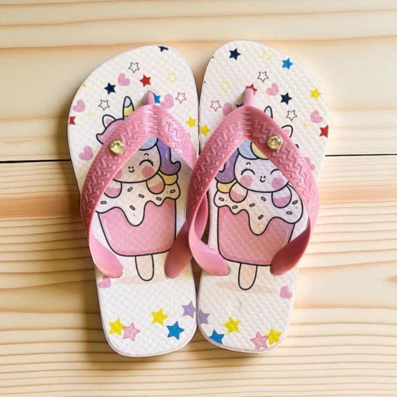 Chinelo Infantil Feminino Menina Sandália de Dedo Barato