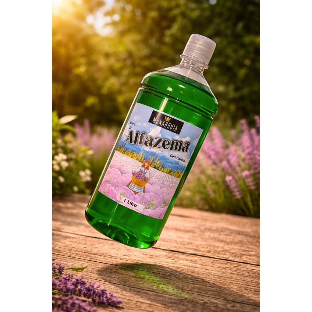 Alfazema Deo Colônia 1 Litro Limpeza Ambiente e Espiritual Proteção Defumação Líquida