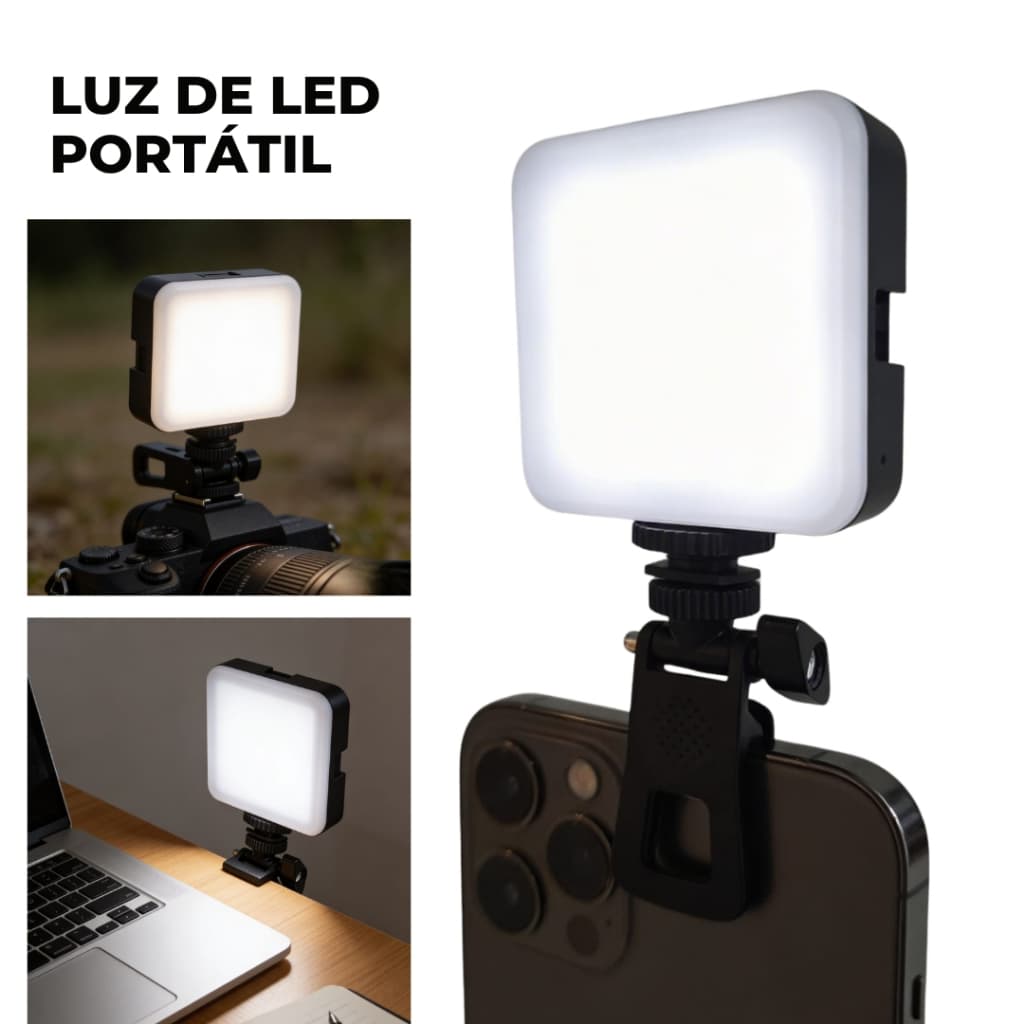 Iluminação Fotográfica Noturna Luz De Preenchimento LED Selfie Vídeo Lâmpada Portátil De Fotografia