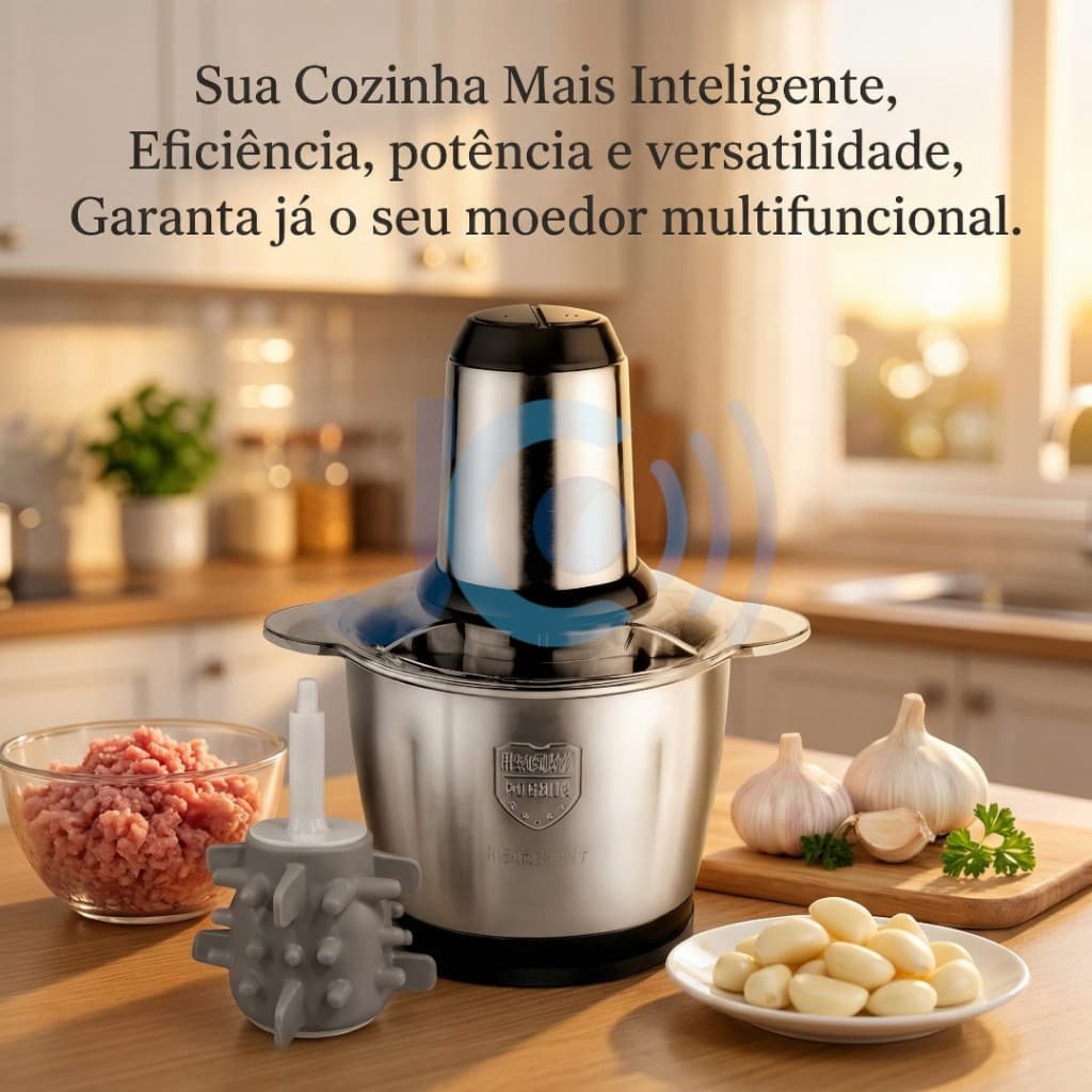 3L Picador De Alimentos COM ALÇA 110V/220V Moedor De Carne Elétrica Processador Cozinha Casa