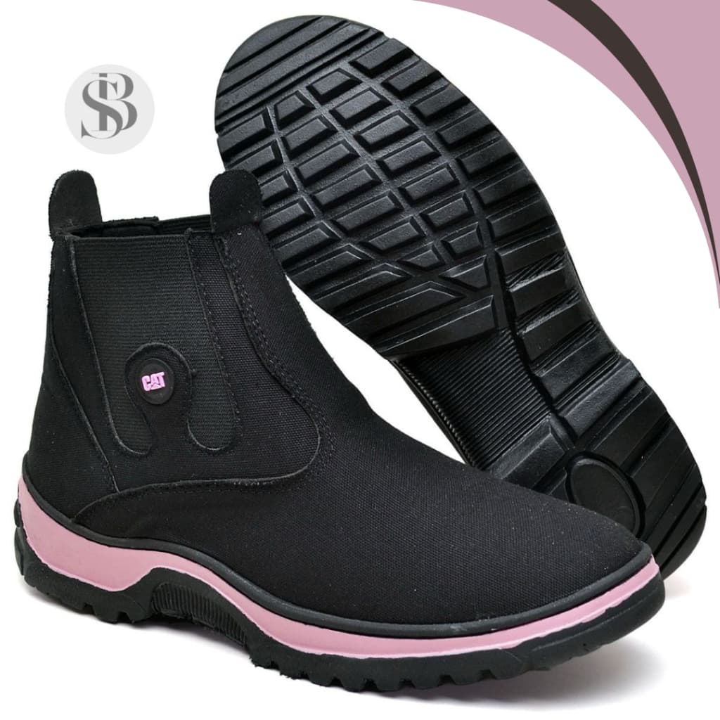 Bota Botina Feminina Estilo Texana Cano Médio Calce facil