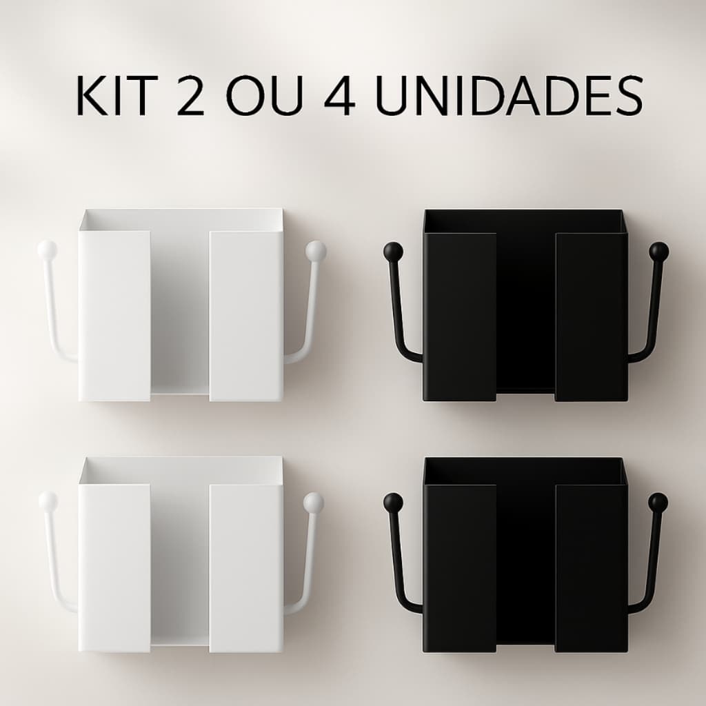 Kit 2 ou 4 Suporte De Celular Para Parede Auto Adesivo