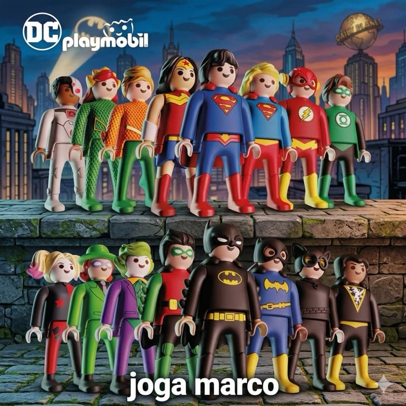 Playmobil Kinder DC Colecionáveis