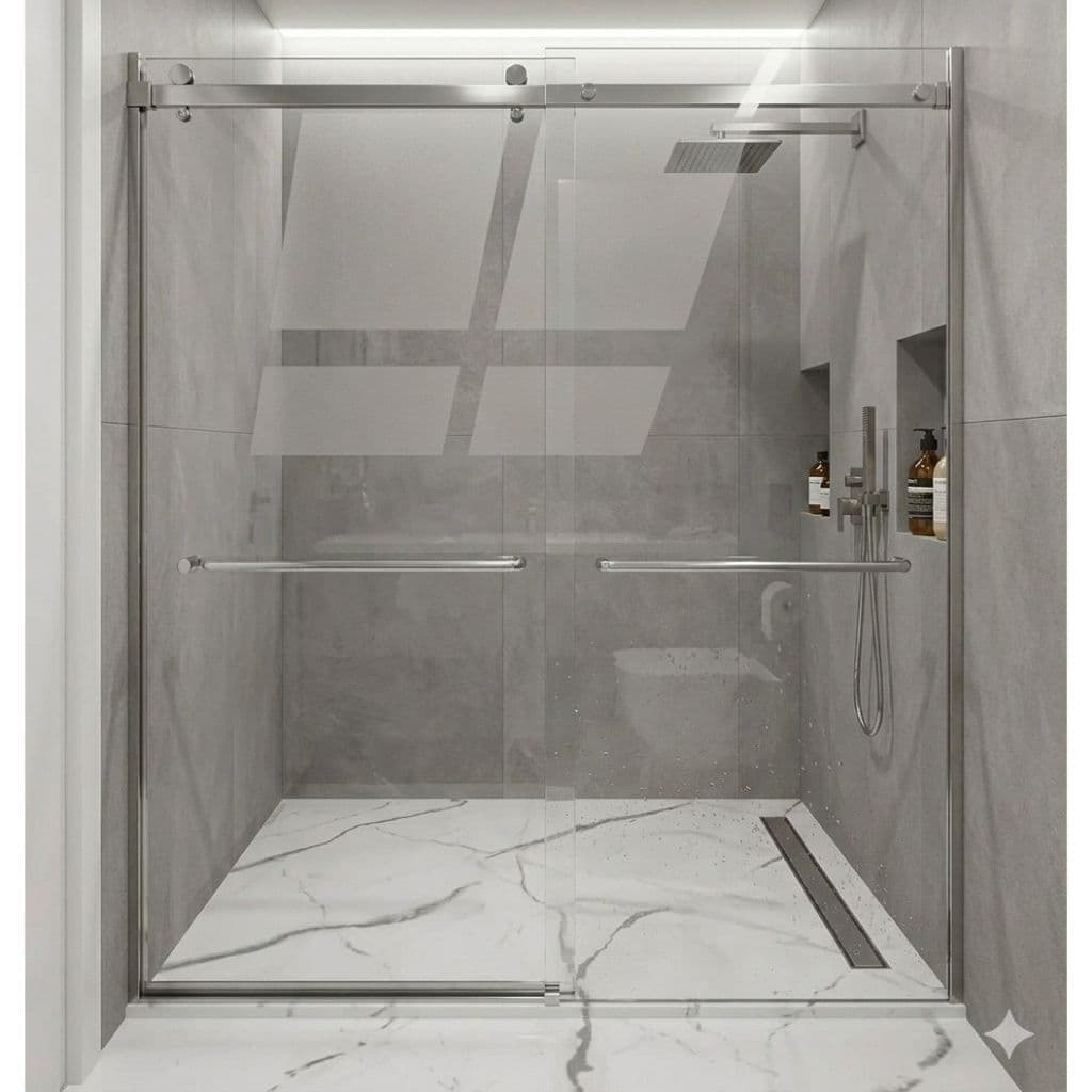 Kit 16 Pisos Porcelanato Mármore Adesivo Brilho Lavável para Banheiro box Cozinha Lavanderia Sala