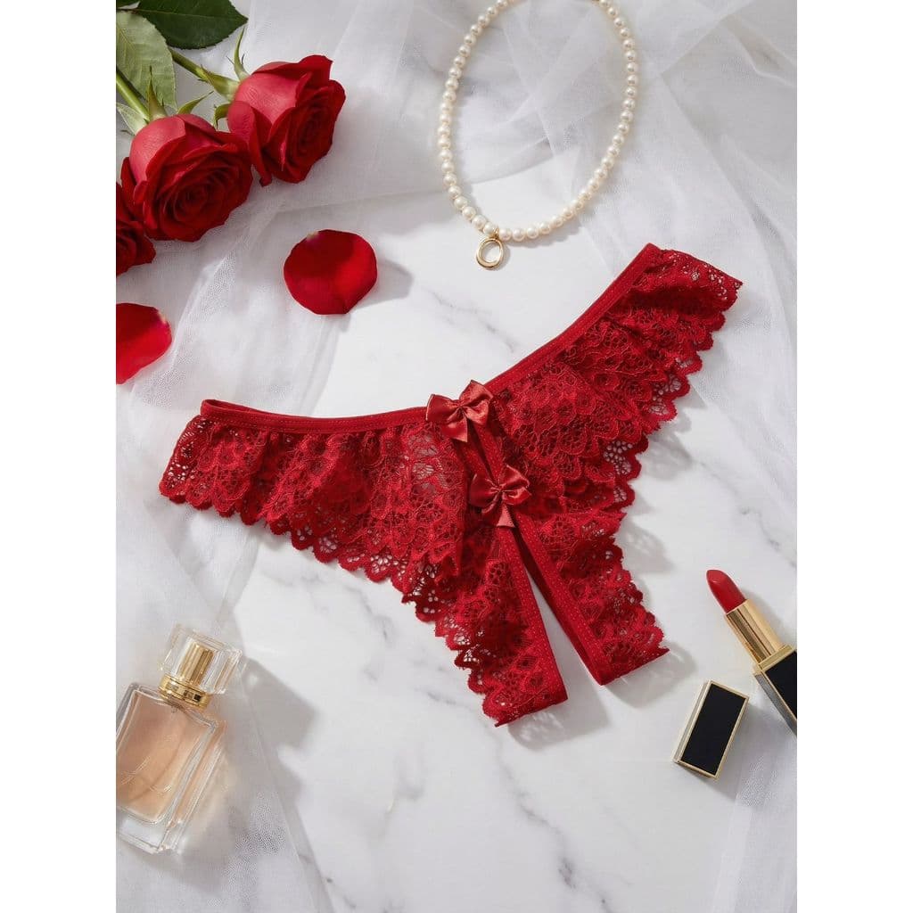 Calcinha sexy Afrodite secretaria com abertura marido namorado apressado Luxo