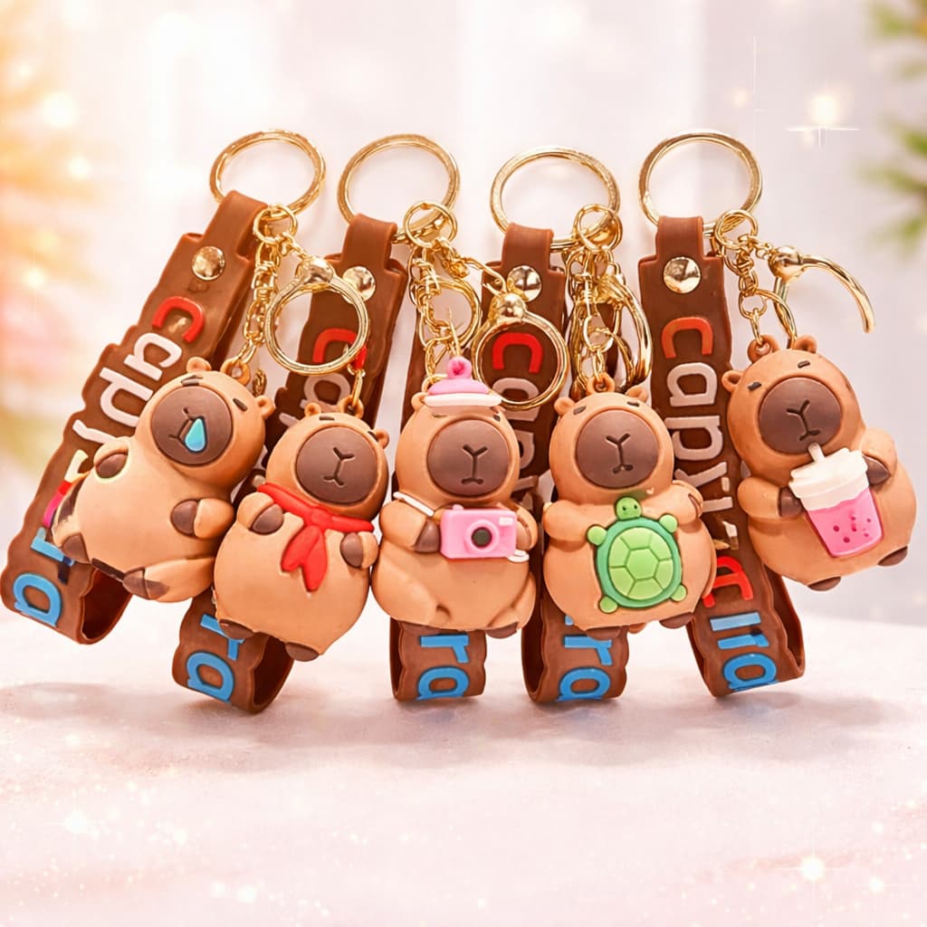 Chaveiros Emborrachado Premium Capivara Capybara capivarinha fofa