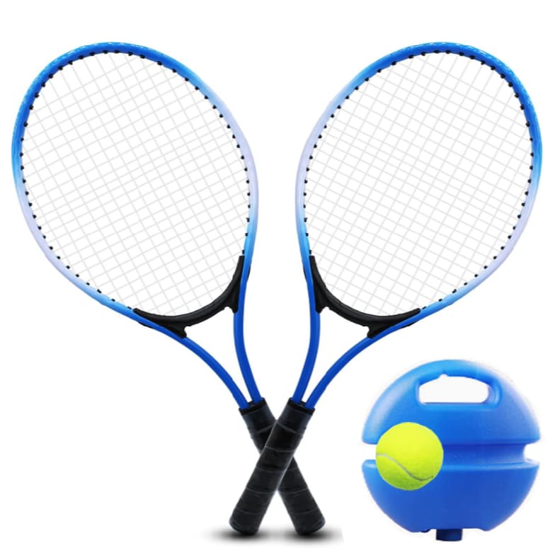 Kit Tênis 2 Raquetes 19'' Com Bola De Tênis E Cantil Amarelo